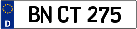 Trailer License Plate